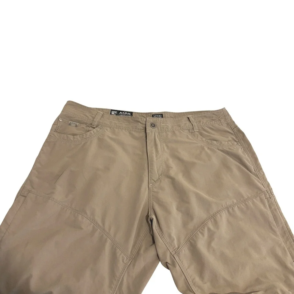 Kuhl Liberator Convertible Pants Mens 38x31 Khaki Tan Stealth Zip Off Hiking